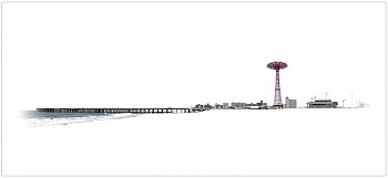 Marc Harrold - Coney Island 26 x 57 in.