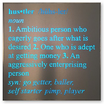 David McCauley - Hustler (Sold) 48 x 48 in.