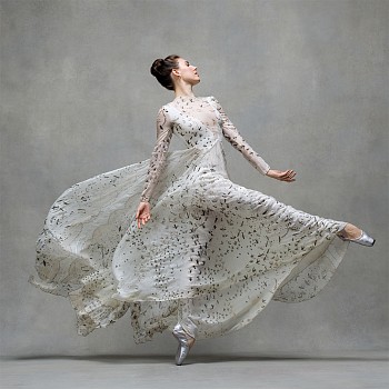 Ken Browar & Deborah Ory - Tiler Peck (in black & white Valentino) 48 x 48 in.