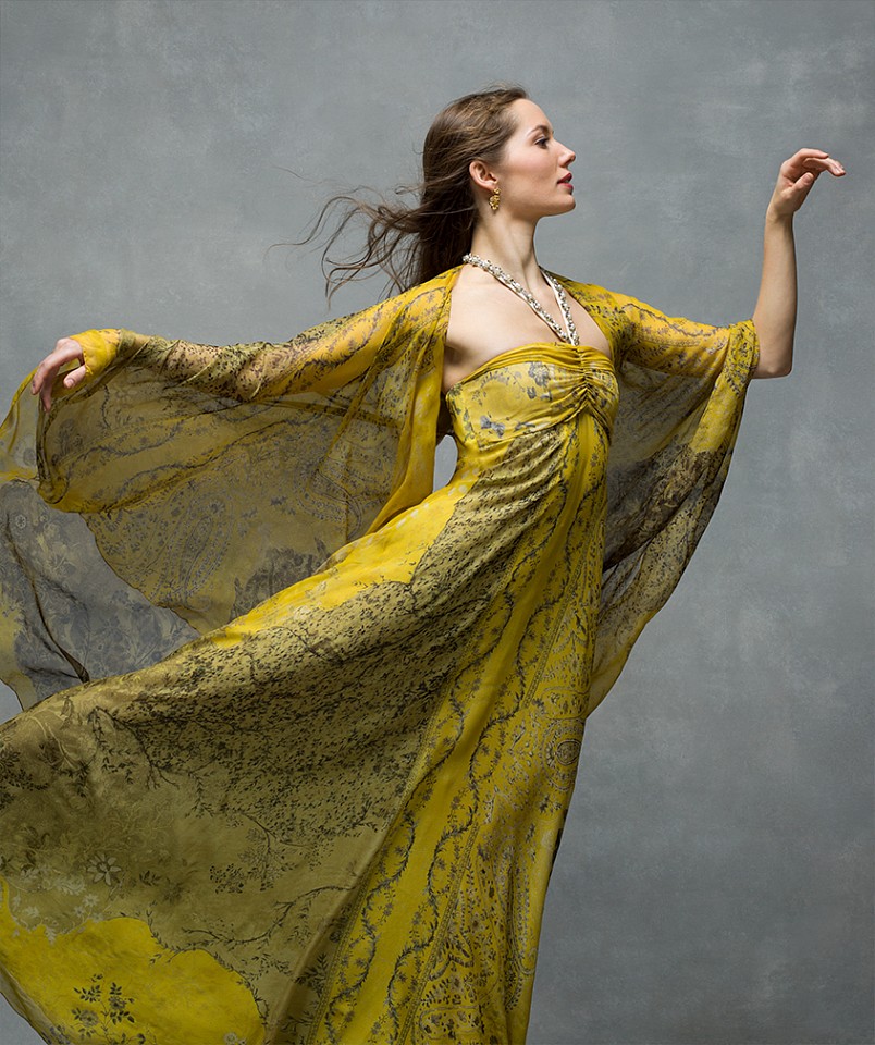 Ken Browar &amp; Deborah Ory, Unity Phelan
Archival pigment print on fiber paper, 24 x 20 in.
Soloist, New York City Ballet, dress by Etro