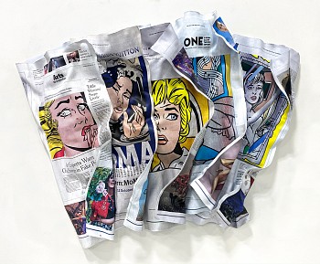 Paul Rousso - NY Times Roy (Sold) 52 x 71 x 12 in.