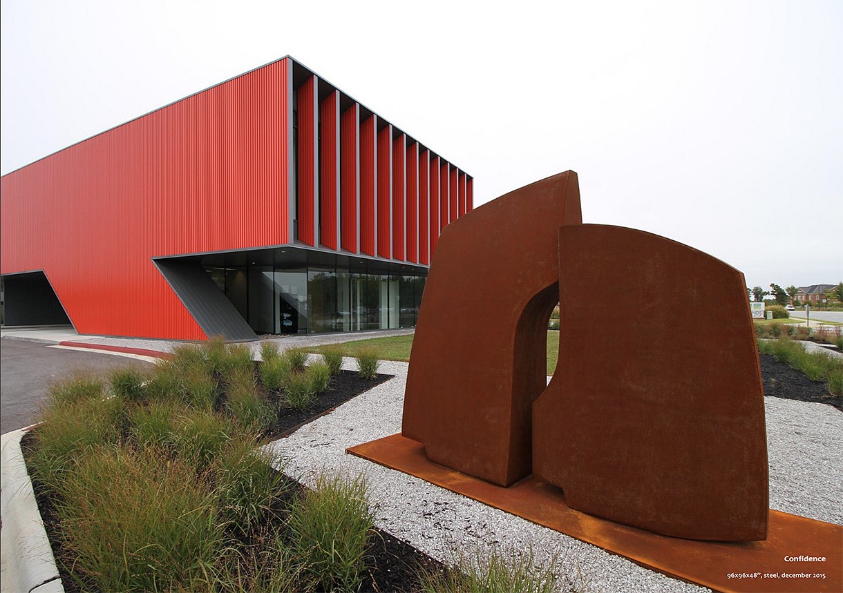 Pascal Pierme Sculpture, Confidence (commission)
Steel