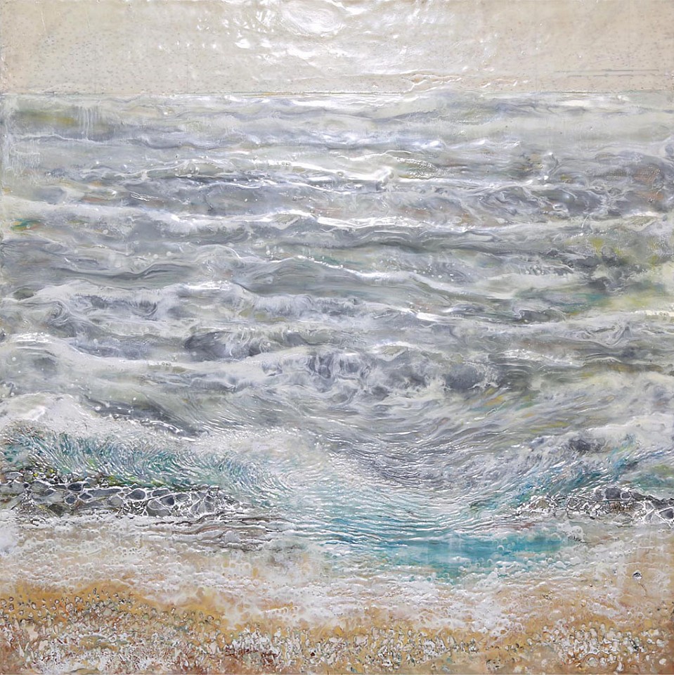 Robin  Luciano Beaty, Severance No. 7 (Sold)
Encaustic & mixed media on panel, 48 x 48 in.