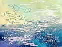 Laura Fayer, North Sea 104 (Sold)
Acrylic and Japanese paper on paper