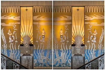 Christos Palios - Underwater Deco, Fox Theater Spokane, WA (diptych) Sizes vary