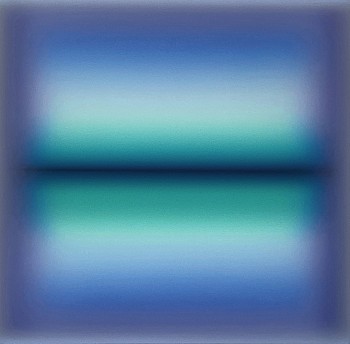Patrick DeAngelis - Blue Window 40 x 40 in.