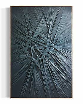 Niina Kratz -&nbsp;Bound by the Blues (Sold) 60 1/8 x 40 1/2 inches framed