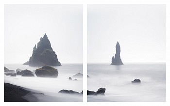 Jonathan Smith - Reynisdrangar, Vik (diptych) 30x48", 40x64" 50x80"