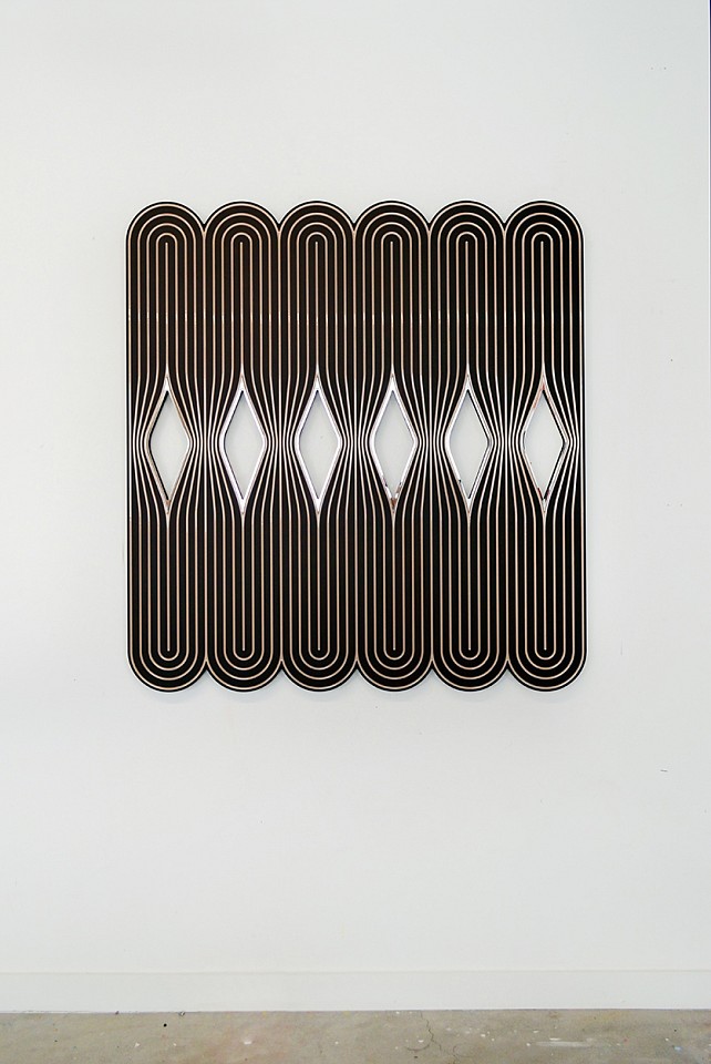 Jenna Krypell, Leather
Mixed media on panel, 44 x 47 in.