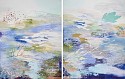 Laura Fayer, Birch Breeze (diptych)
Acrylic & Japanese paper on canvas