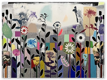 Work:&nbsp;Emily Filler Dreamscape (red coneflower) 54 x 72 in.