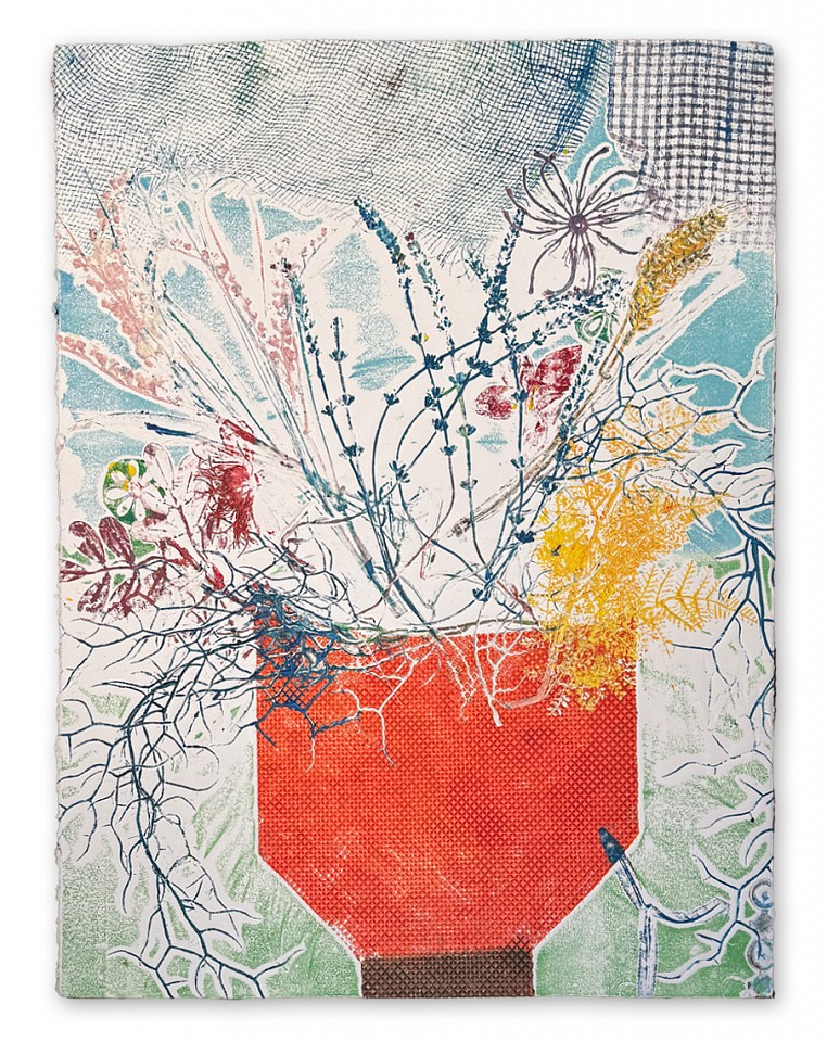 Irene Mamiye, Echo Presse Series 0992
Layered pigment transfer on paper, 30 x 22 in.