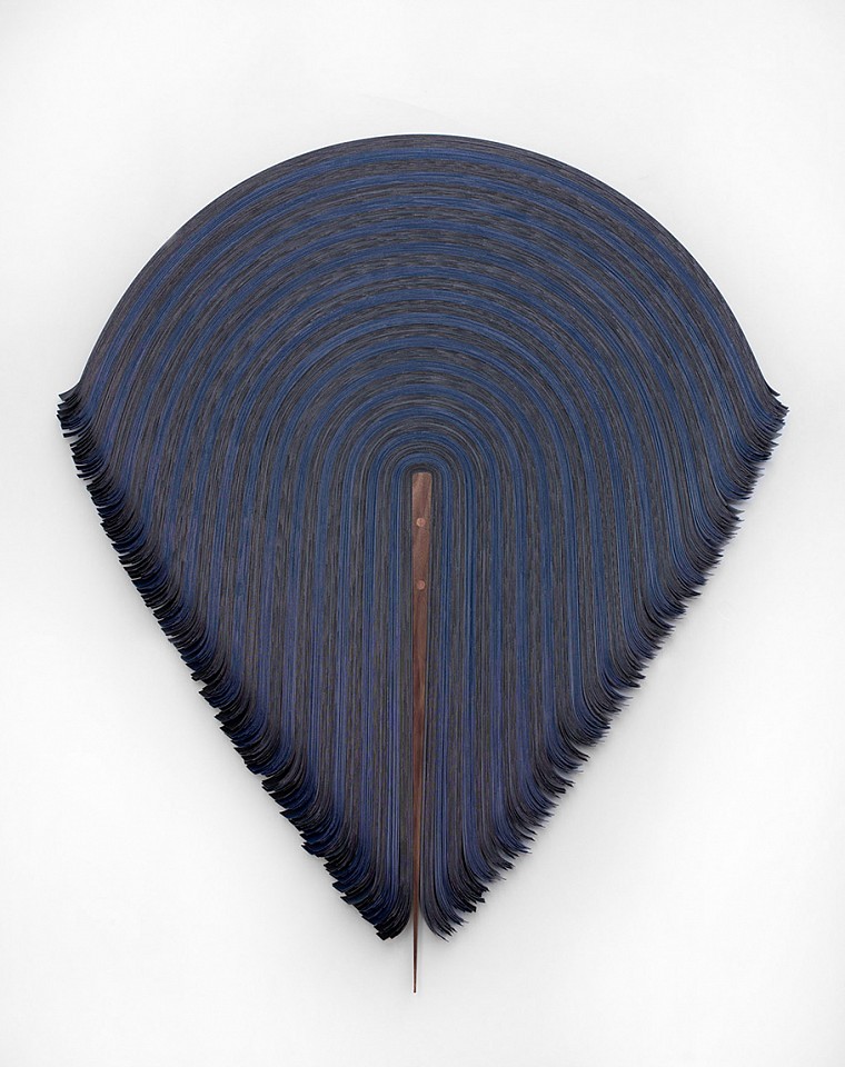Derrick Velasquez, Untitled 526
Vinyl and walnut, 54 x 46 x 1 1/2 in.
