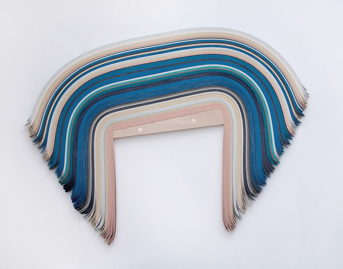Derrick Velasquez, Untitled 527
Vinyl and maple, 31 x 41 x 1 in.