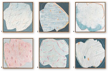Karine Leger -&nbsp;Vue du Ciel Series 24x24 in. each (may be sold individually)