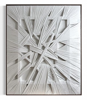 Work:&nbsp;Niina Kratz White Signal 48 x 40 in.