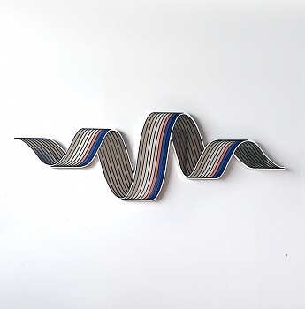 Work:&nbsp;Jenna Krypell Wings 30 x 88 in. May also hang vertically.