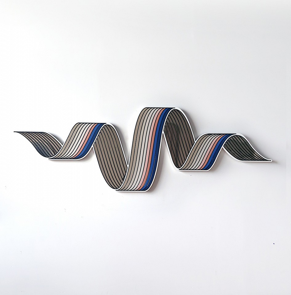 Jenna Krypell, Wings
bronze mirror, paint and resin on wood, 30 x 88 in. May also hang vertically.